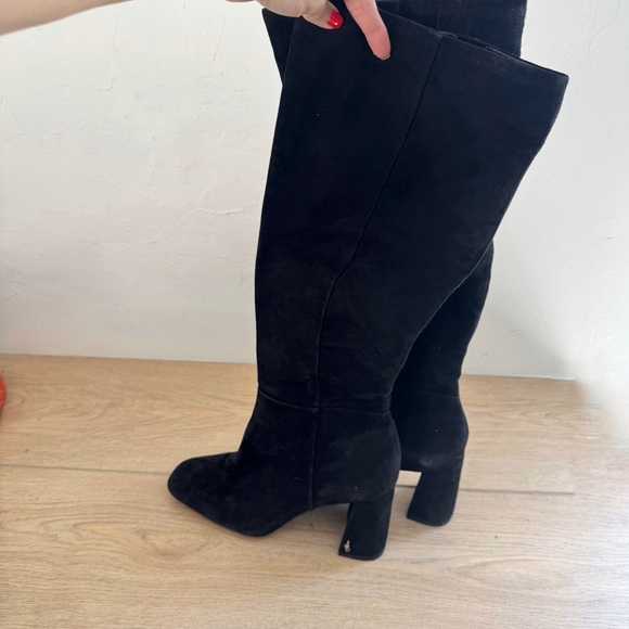 Sam Edelman Thora, Black Suede Boots 9.5 - Picture 6 of 9